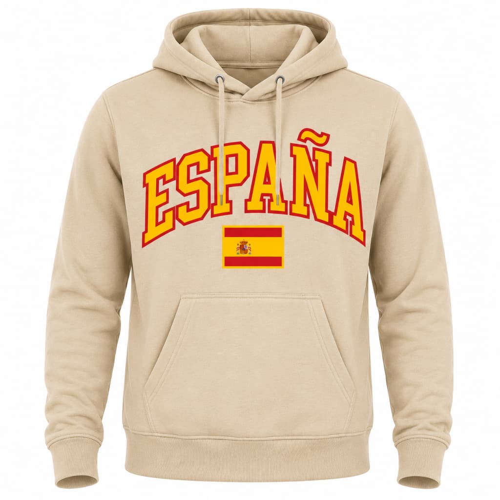 Moletom Canguru Masculino Espanha Blusa Premium Unissex (ESPANÃ)
