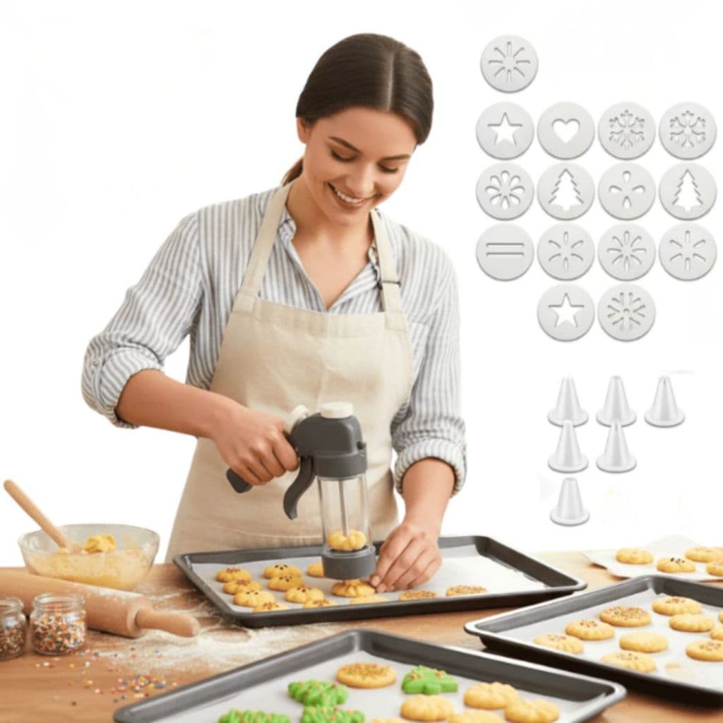 Máquina de Fazer Biscoito Biscoiteira Hércules Modelador de Bolacha Amanteigado Confeitaria