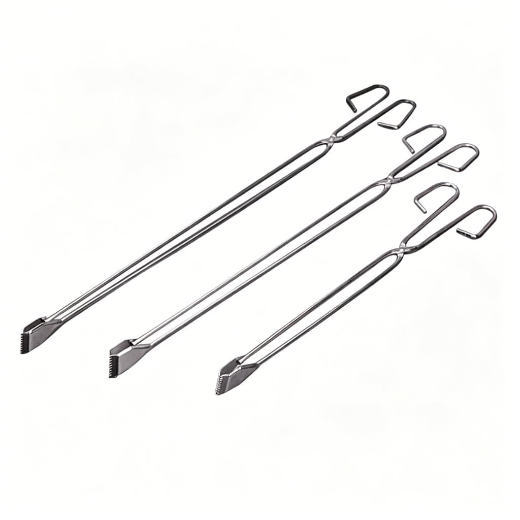 Pinças carvão anti-calor,metal antiferrugem, cabo antiderrapante. Uso para churrasco, fogueira,camping e cozinha caseira