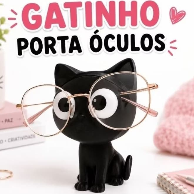 Gatinho Porta Óculos – Organização com Muito Charme!