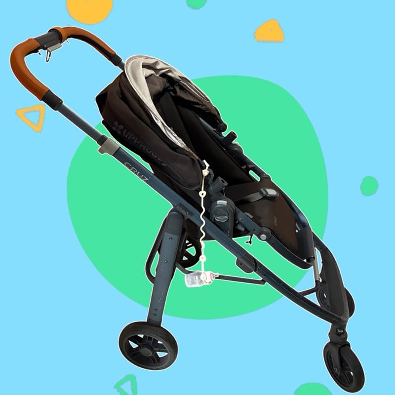 Kit Acessórios para Carrinho de Bebê – Mosquetão + Capa para Manopla + Prendedor de Chupeta/Brinquedo