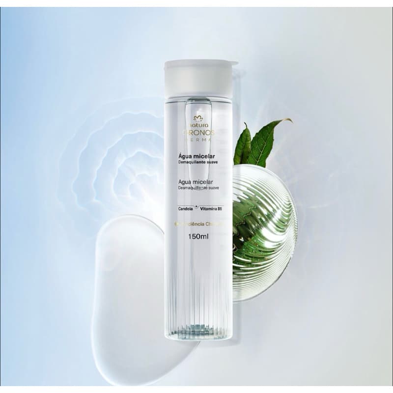 Água Micelar Demaquilante Suave Chronos Derma 150ml – Limpeza, Frescor e Cuidado para sua Pele