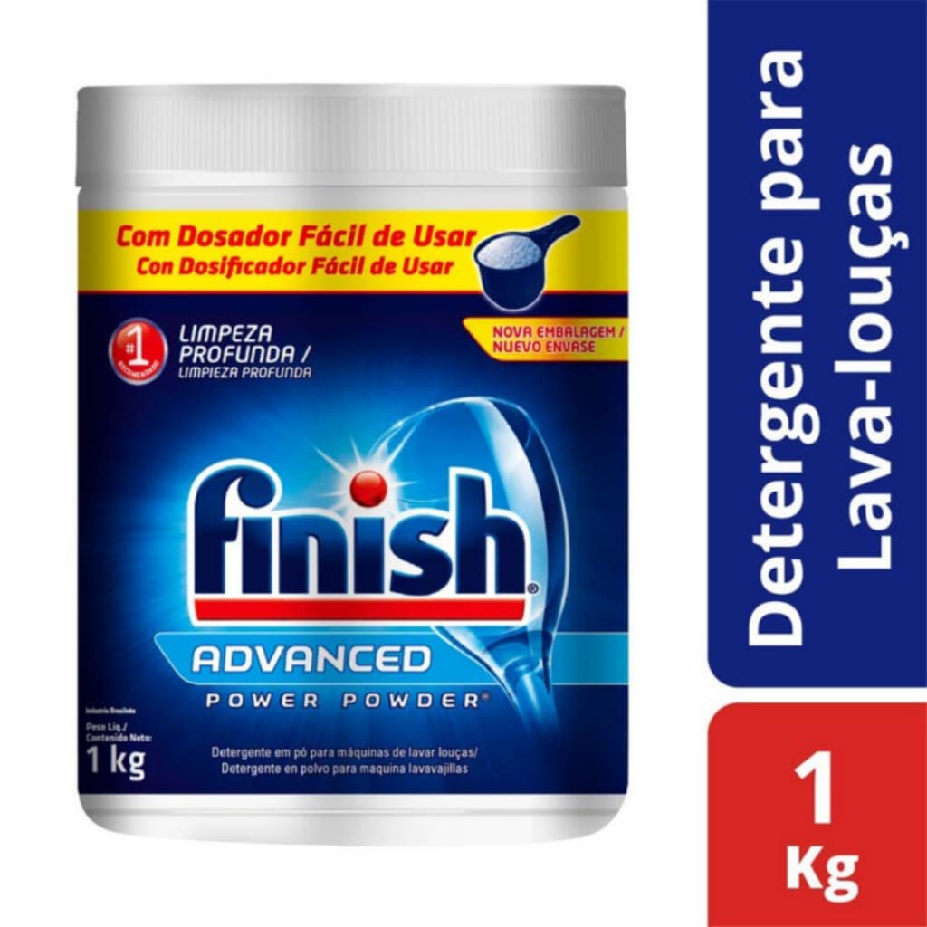 Finish Advanced Lava Louças em Pó 1kg Cada
