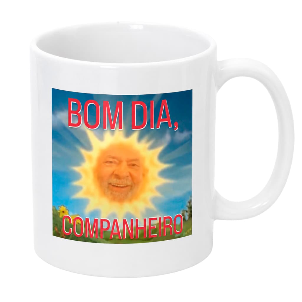 Caneca Lula Bom Dia Companheiro