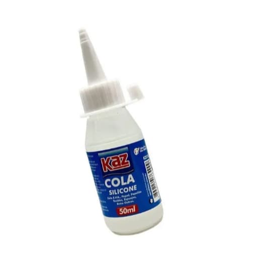 Cola de Silicone Líquida 50ml Multiuso para EVA, Papel, Papelão, Tecido e Artesanato