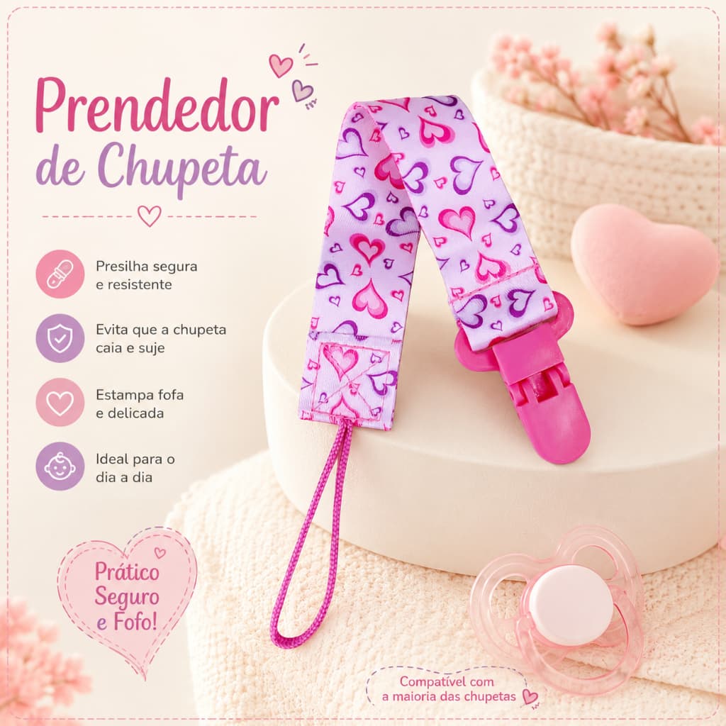 Prendedor de Chupeta Universal Mam Avent Nuk Nillo Lolly Chupeta Prendedor Menino Menina