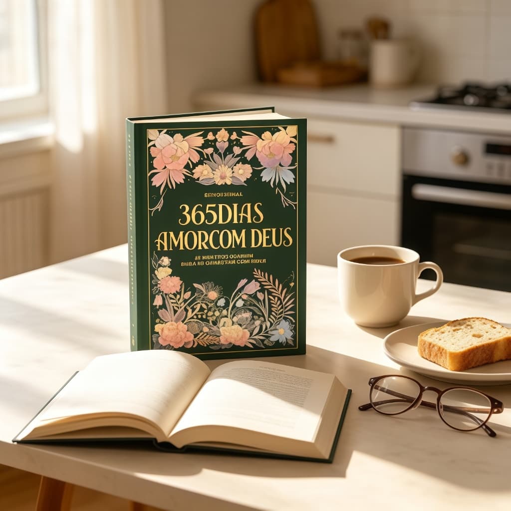Livro Devocional 365 Dias de Amor a Deus Leitura Diária 15 Minutos Fortalece Fé Crescimento Espiritual em Português