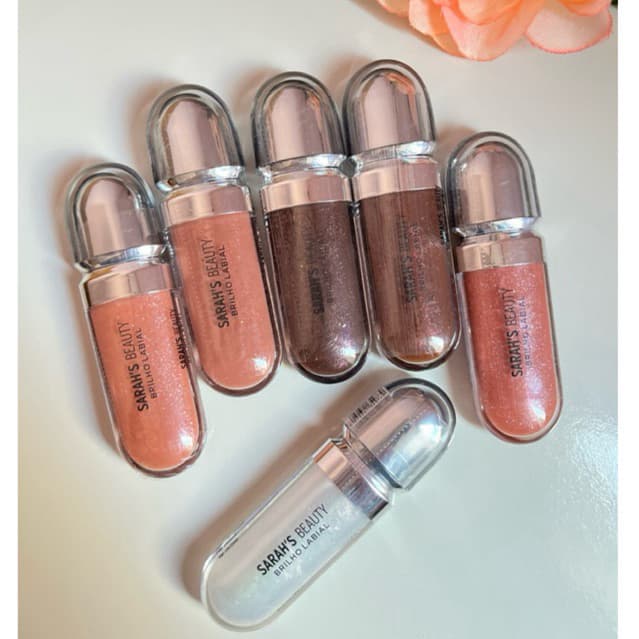 Gloss Labial Sarah’s Beauty | Brilho Labial Fórmula Suave | Cores com Toque de Luz