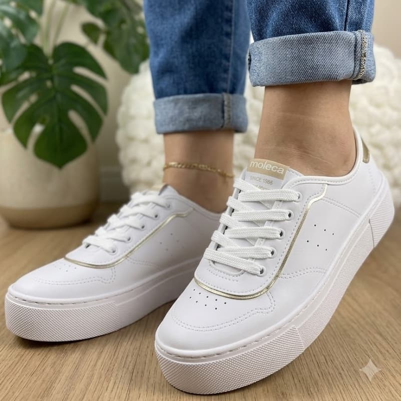 Tenis Plataforma Feminino Moleca 5658.539