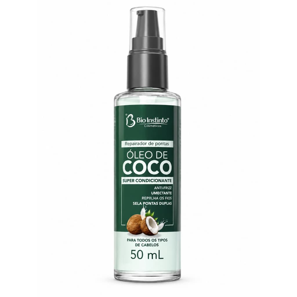 Reparador de Pontas óleo de Coco Super Condicionante, Ant-frizz, Umectante 50ml
