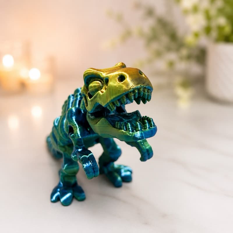 Dinossauro Articulado 3D em PLA Premium | Colecionável | Decoração | Presente Criativo