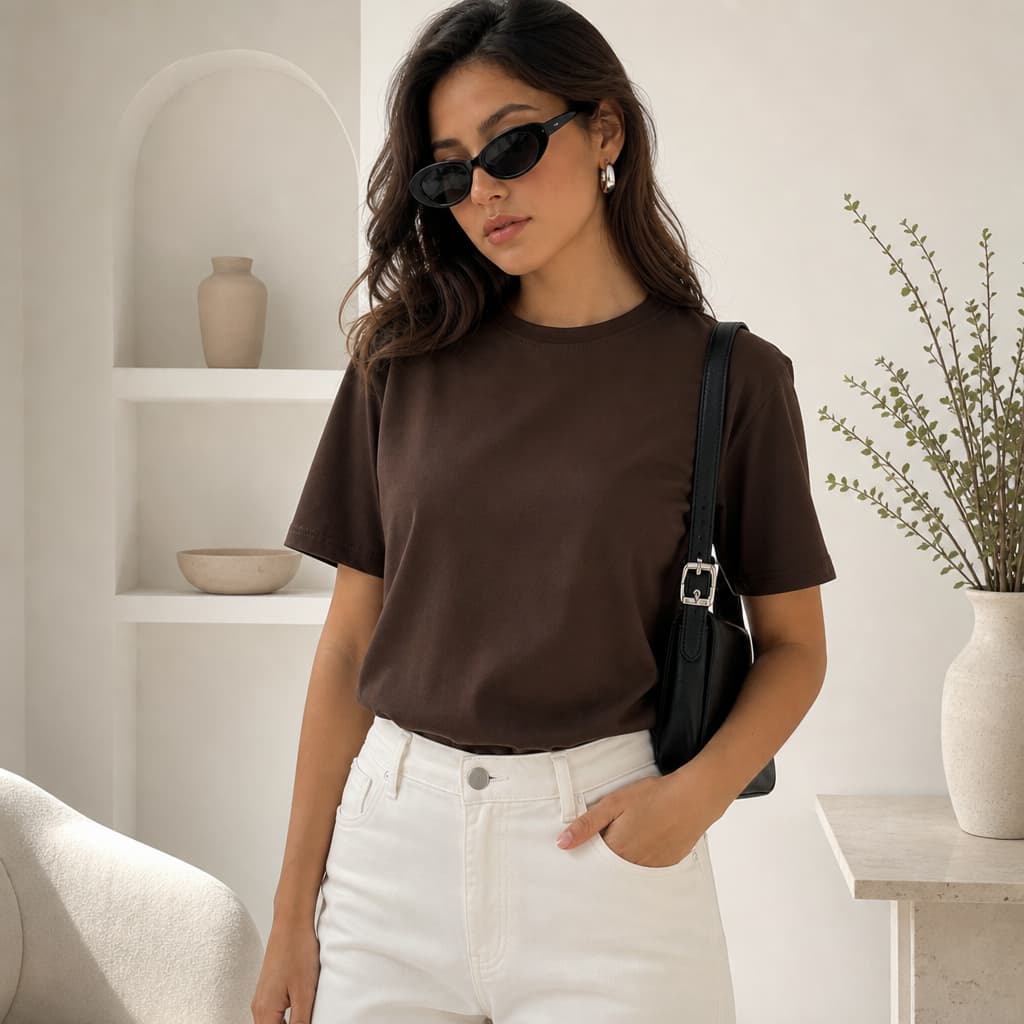 Camiseta T Shirt Feminina 100% Algodão Básica Lisa Sem Estampa Várias Cores Promoção Envio Imediato