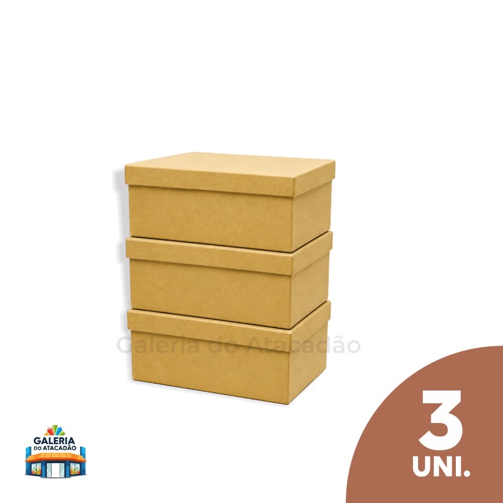 03 Caixas MDF GRANDE e ALTA 20x15x10 Personalizar Artesanato Convite Lembrancinha Decoração Caixinha de MDF