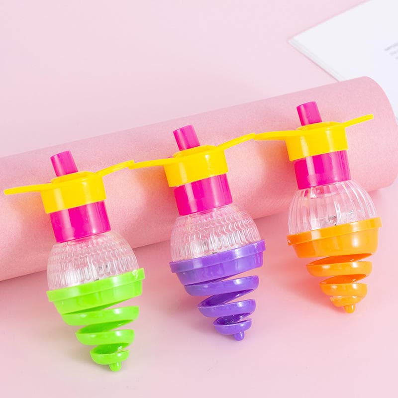 Pião Luz E Som Brinquedo Clássico Infantil Giratório De Lançamento Diversão Garantida Para Crianças