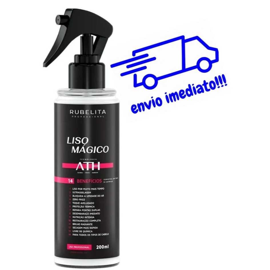 Rubelita Spray Selante e Protetor Térmico Liso Mágico 200ml