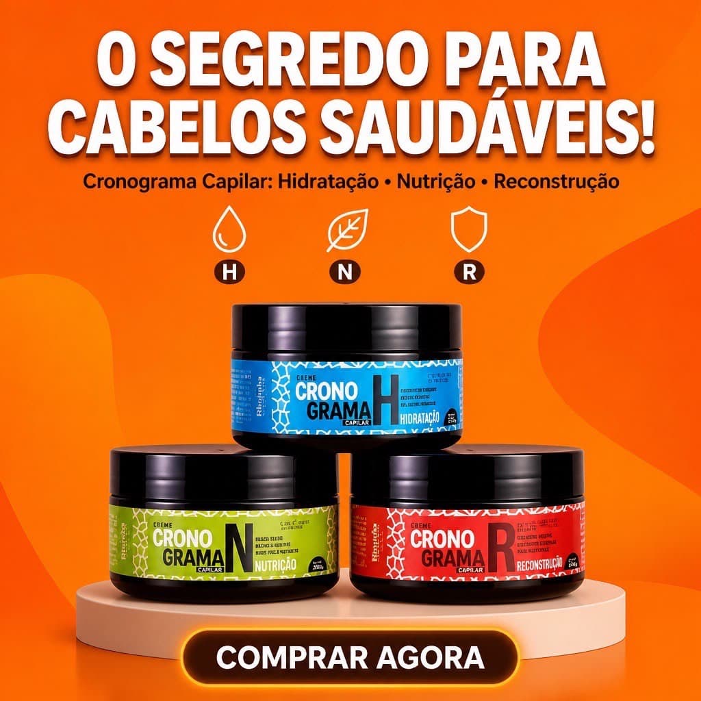 Cronograma Capilar Máscara Rhenuks Kit HNR 3 Etapas Recuperação Intensiva 280g Original Hidratação