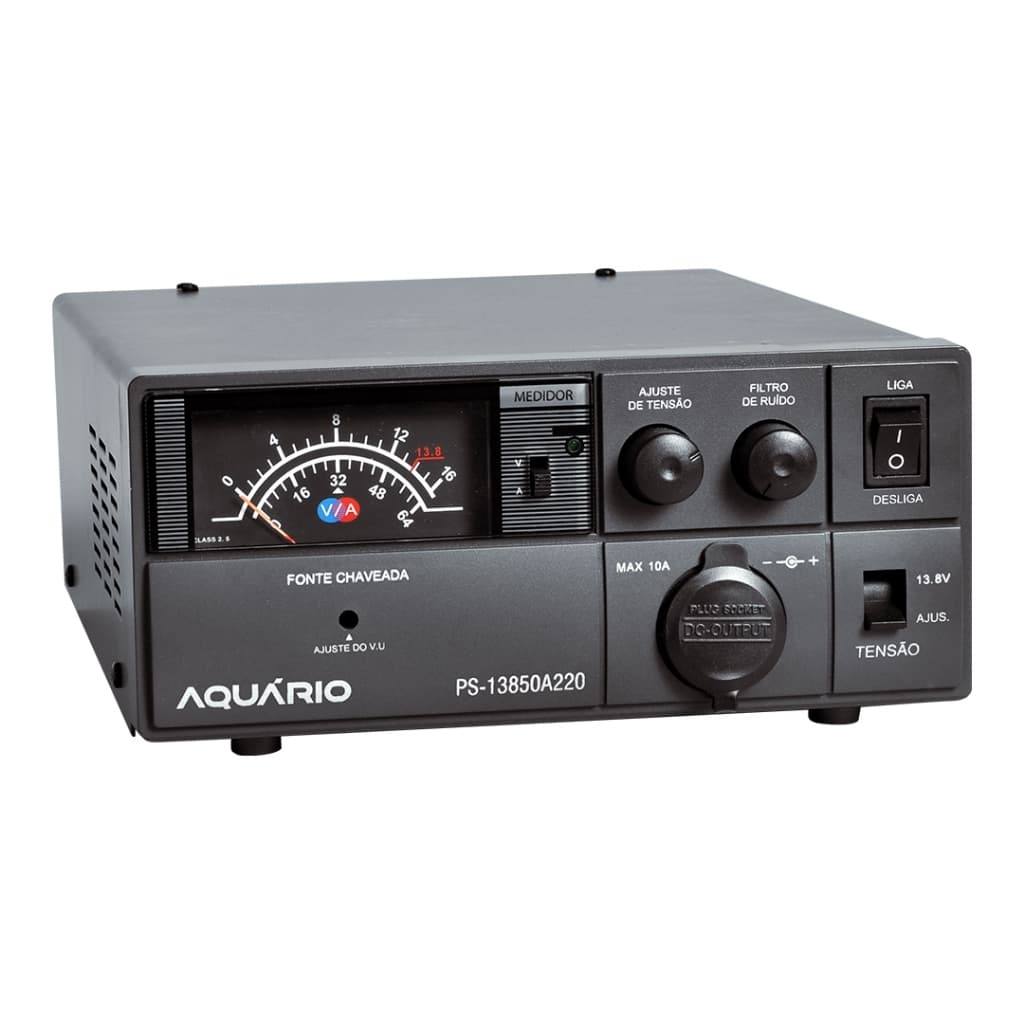 Fonte de alimentação 50A analógica para 220V PS-13850A220 Aquario