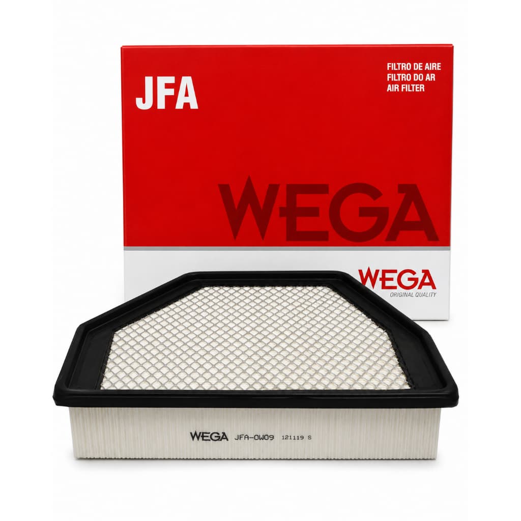 Filtro de Ar JFA- 0W09 Wega do Motor GM Captiva 3.0 24V; 2.4 16v. Compatibilidade na Descrição.