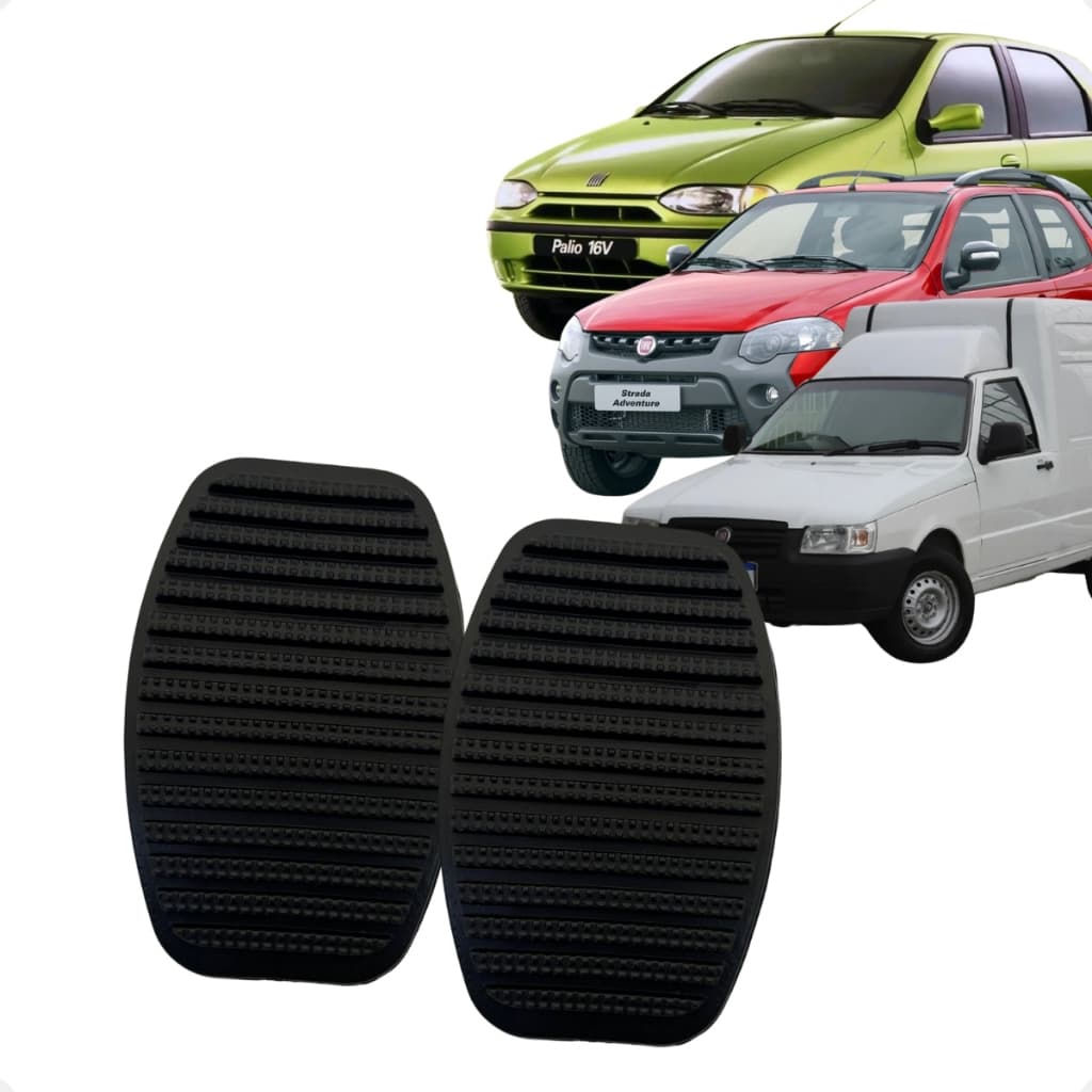 Par Capa Pedal Embreagem E Freio Fiat Palio Weekend Strada Uno Doblo Original - 7568442