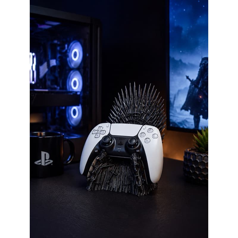 Suporte Controle PS5 Xbox Trono de Ferro Game of Thrones Impressão 3D Gamer Premium