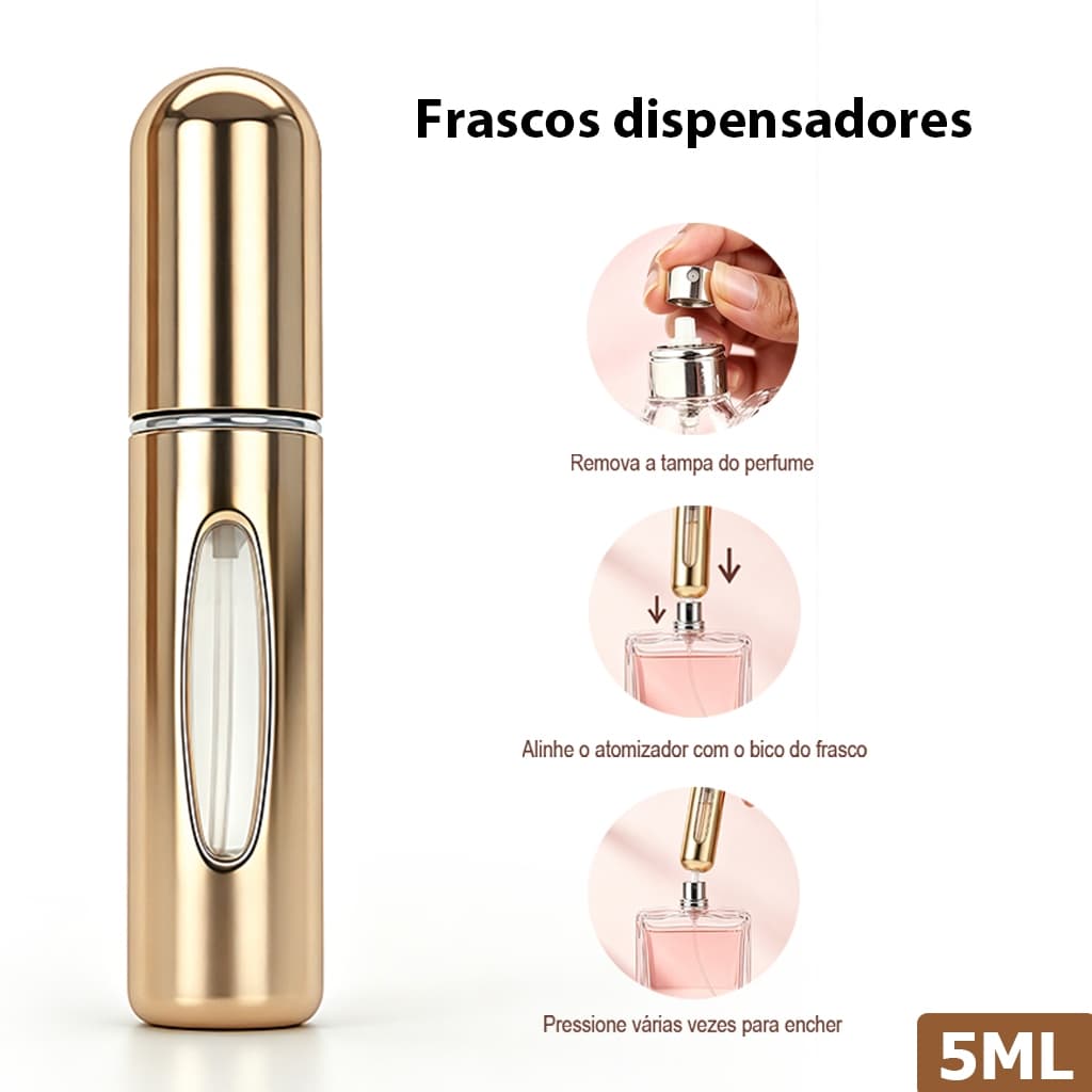 garrafa de perfume 5ml,extrator portátil garrafa vazia de via Mini E Perfeito Para Viagens