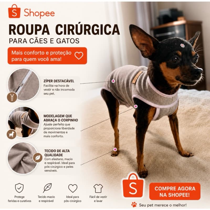 Roupa cirurgica para cachorro Roupa Cirurgica pet