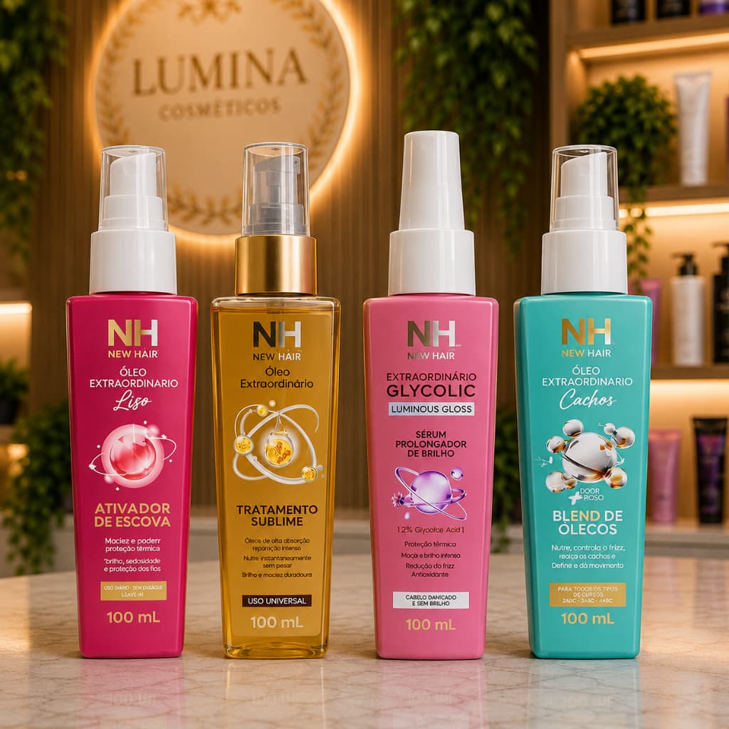 Blend de Óleos Extraordinários 100ml BELKIT Ativador de Escova Cachos Tratamento Sublime Glycolic