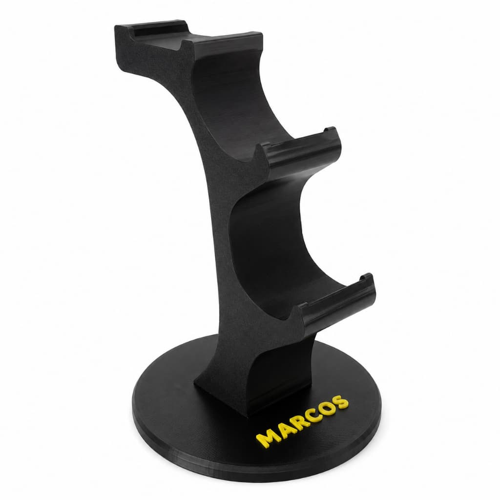 Suporte Gamer Personalizado 2 Controles Headset com Nome personalizado