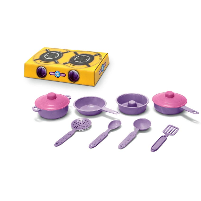 Kit Super Chef Infantil Cozinha Faz De Conta Educativo Panelinhas - Tafeplas|Dutati - Presente Dia das Crianças