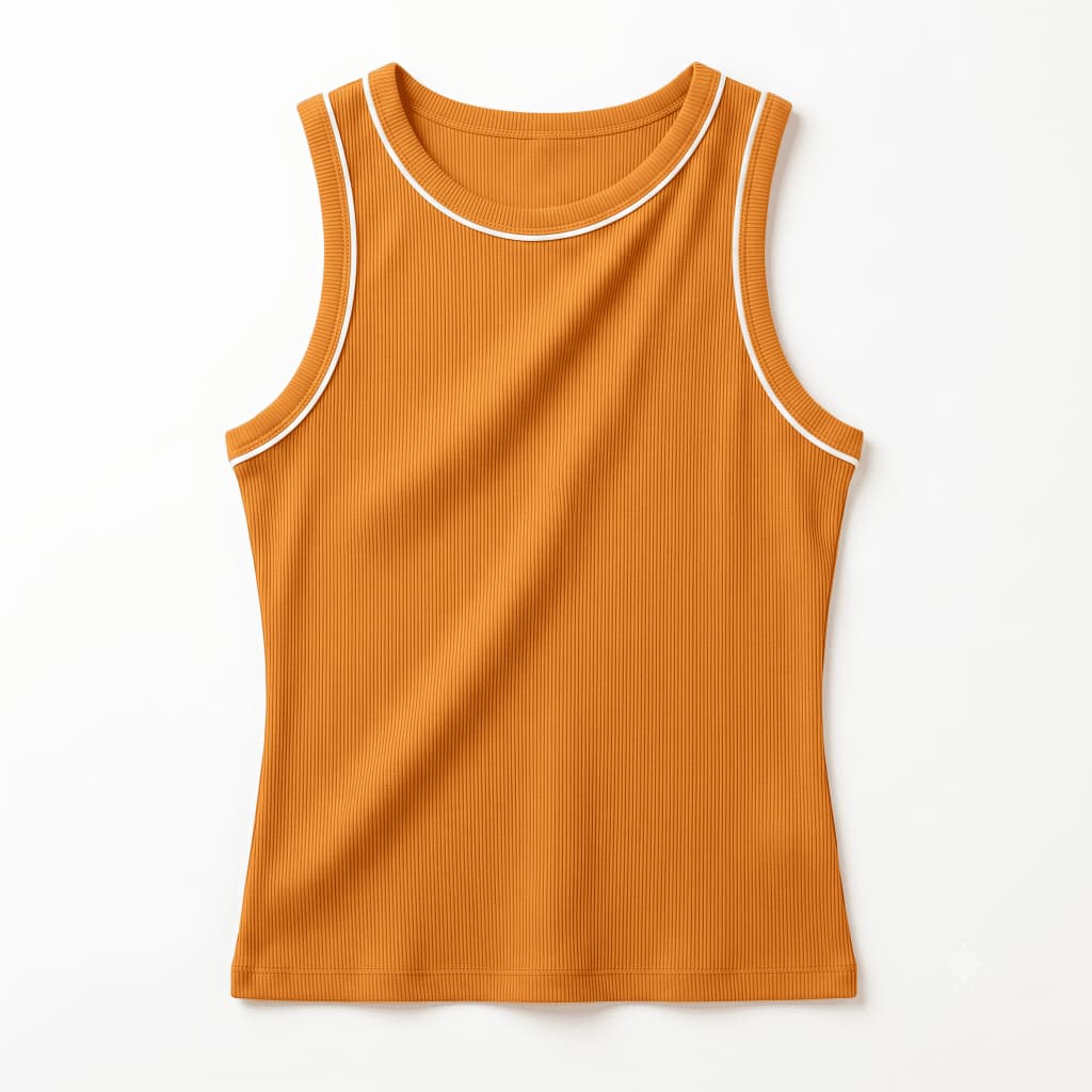 Regata Feminina Canelada Básica Look Casual Verão Peça Essencial Macia Versátil Uso Diário