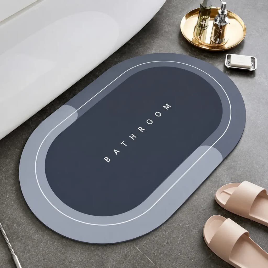 Tapete para Piso de Banheiro Super Absorvente Antiderrapante