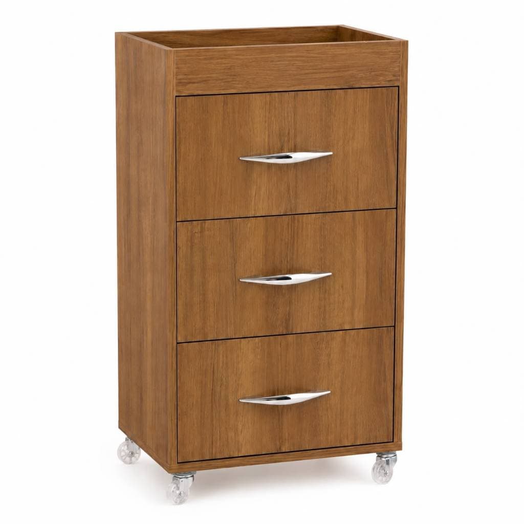 Gaveteiro Organizador com 3 Gavetas e Rodinhas – Multiuso para Escritório, Quarto, Salão e Barbearia