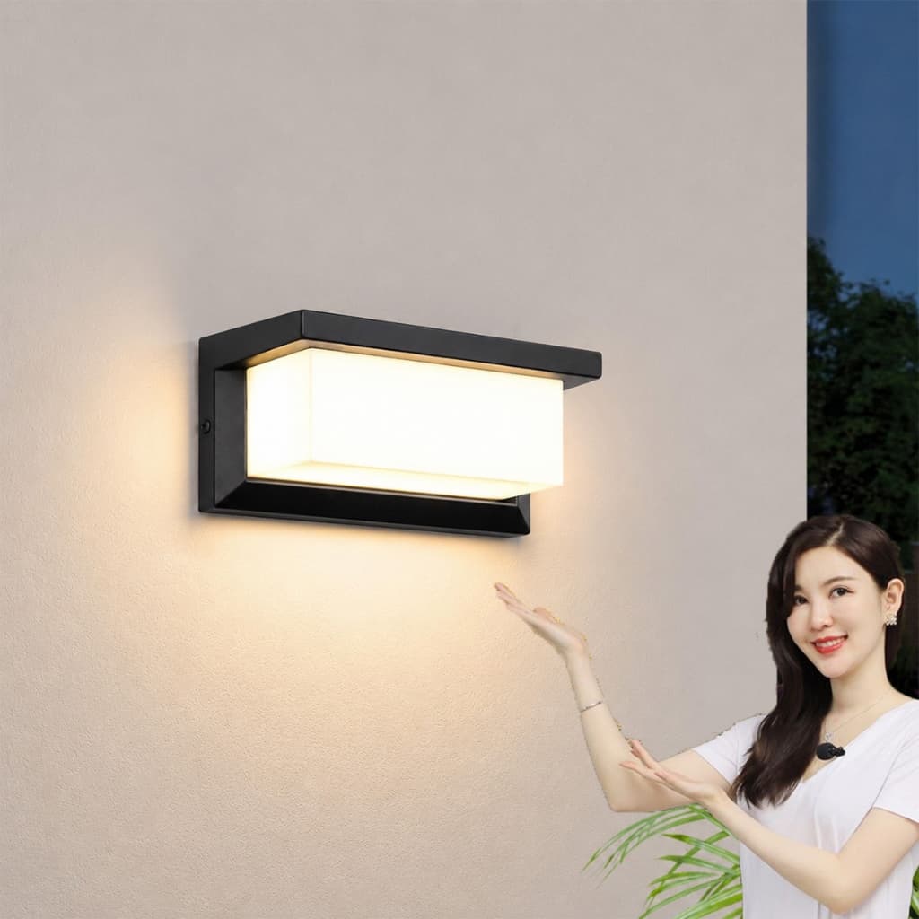 Arandela LED Retangular 24W 3000K/6000K IP65 à Prova 110/220