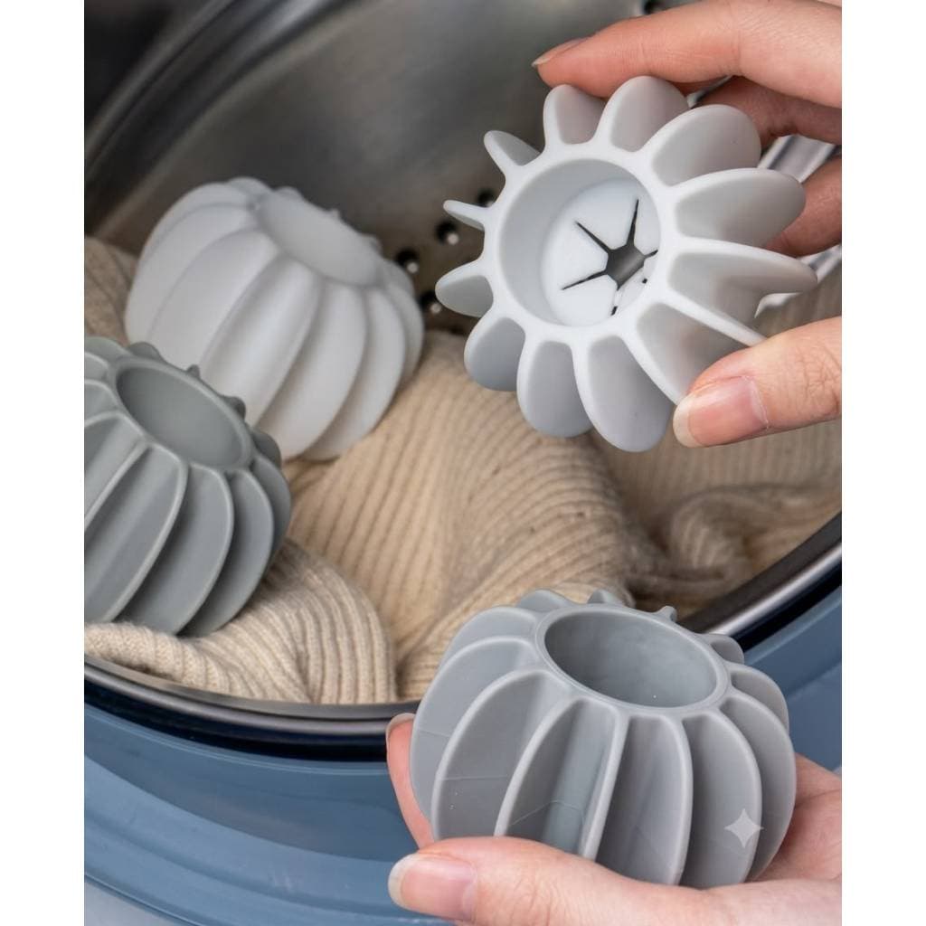 4 Esferas Bolas Removedora Pelos Máquina Lavar Reutilizável Branco, Cinza