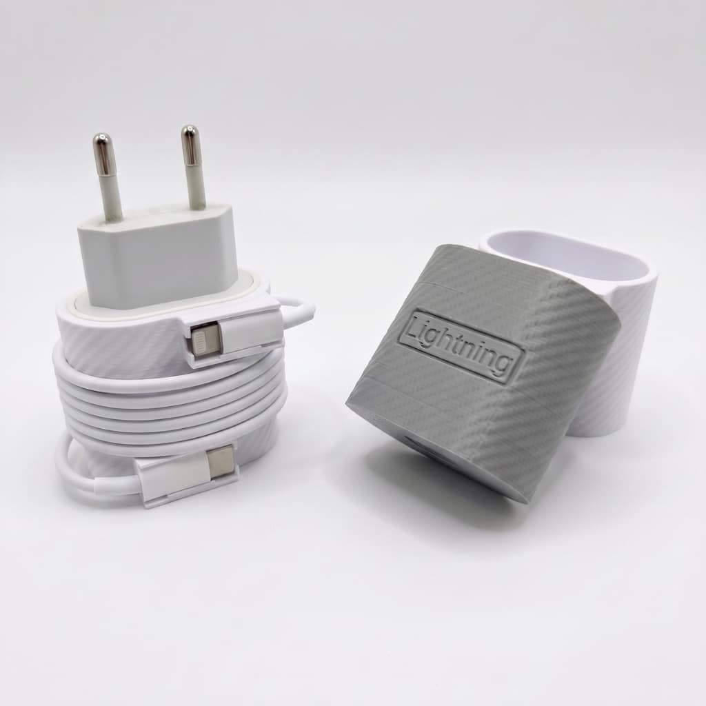 Organizador para Cabos Compatível com Carregador 20W conexão USB - C para Lightning