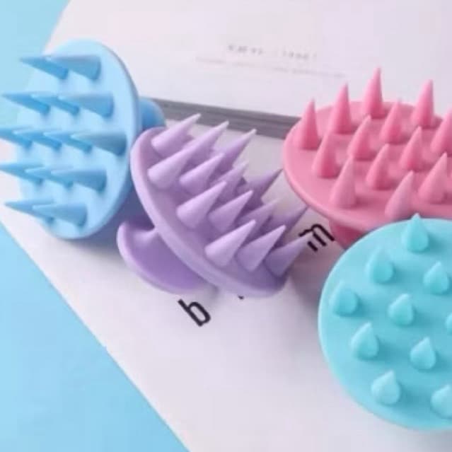 Escova De Lavar Cabelo de Silicone Auxilia O Crescimento Diminui A Quebra
