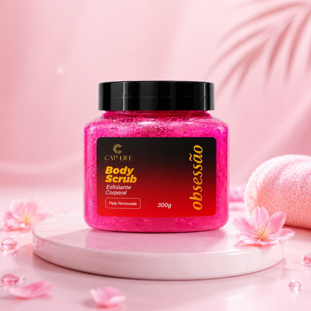 Esfoliante corporal Body Scrub Obsessão Cap Life 300g