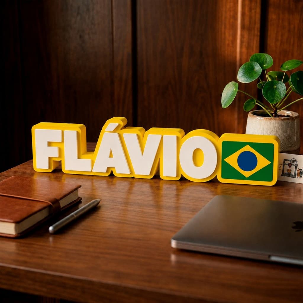 Nome Personalizado em 3D – Escolha o Seu Placa Decorativa para Quartos, Festas e Presentes