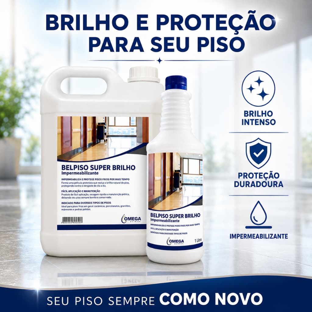 Cera Para Pisos Diversos Aspecto Molhado Mais Brilho Super Brilho 1L