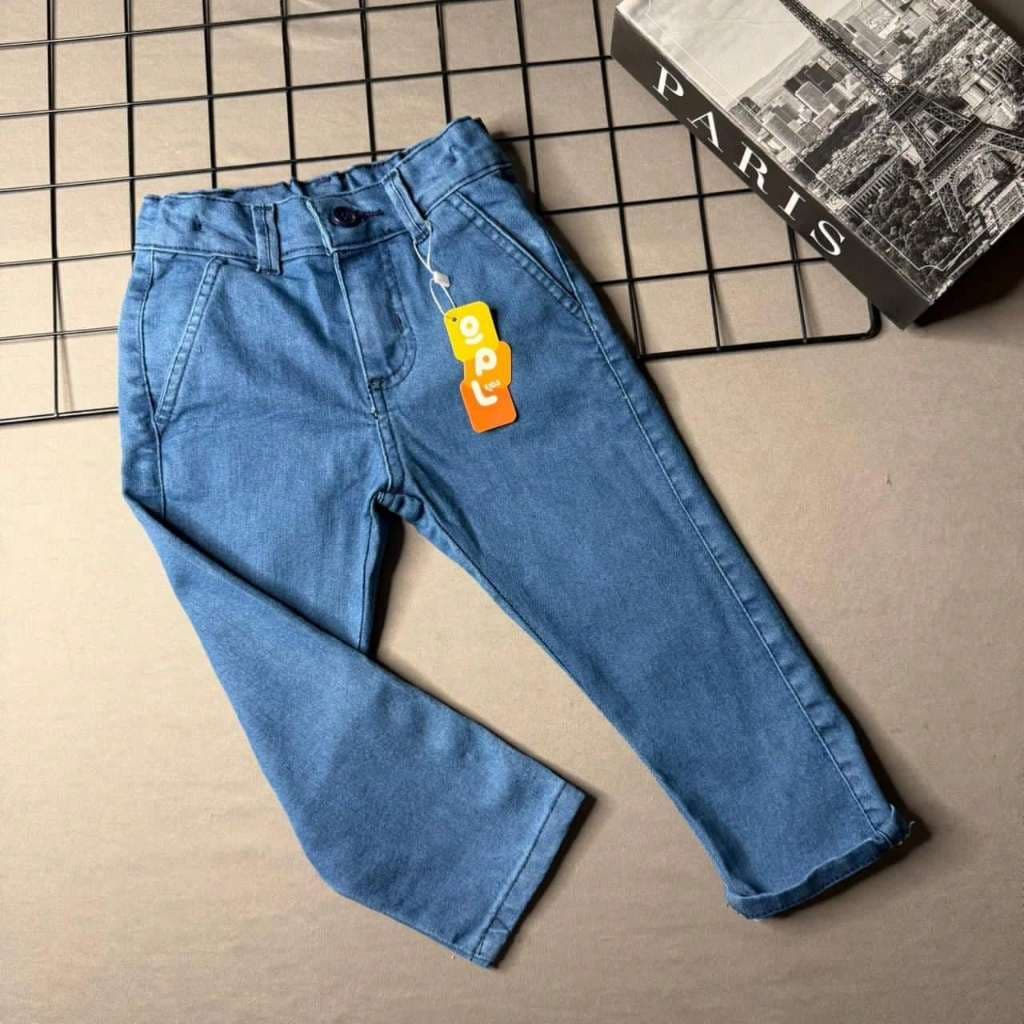 Calça Jeans Clara Infantil Menino Esporte Fino Sarja Bolso Embutido