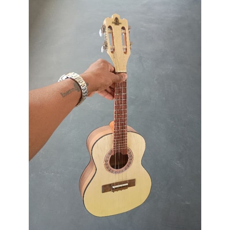 Cavaco Luthier Raro em Mogno Tampo Marupá Caixa de 8 Cavaquinho Nobre Emerson Brasa