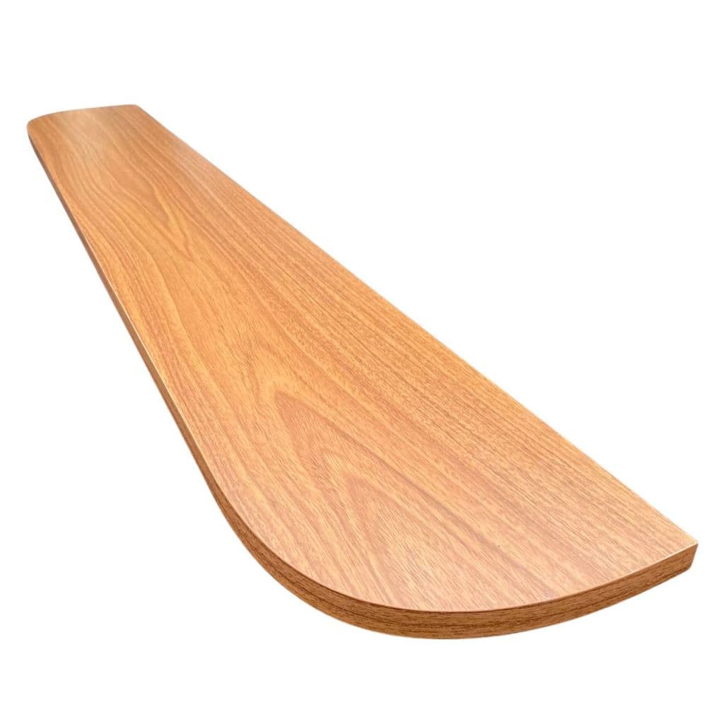 Prateleira de Parede Mdf Louro Freijó Cantos Arredondados 20x120cm