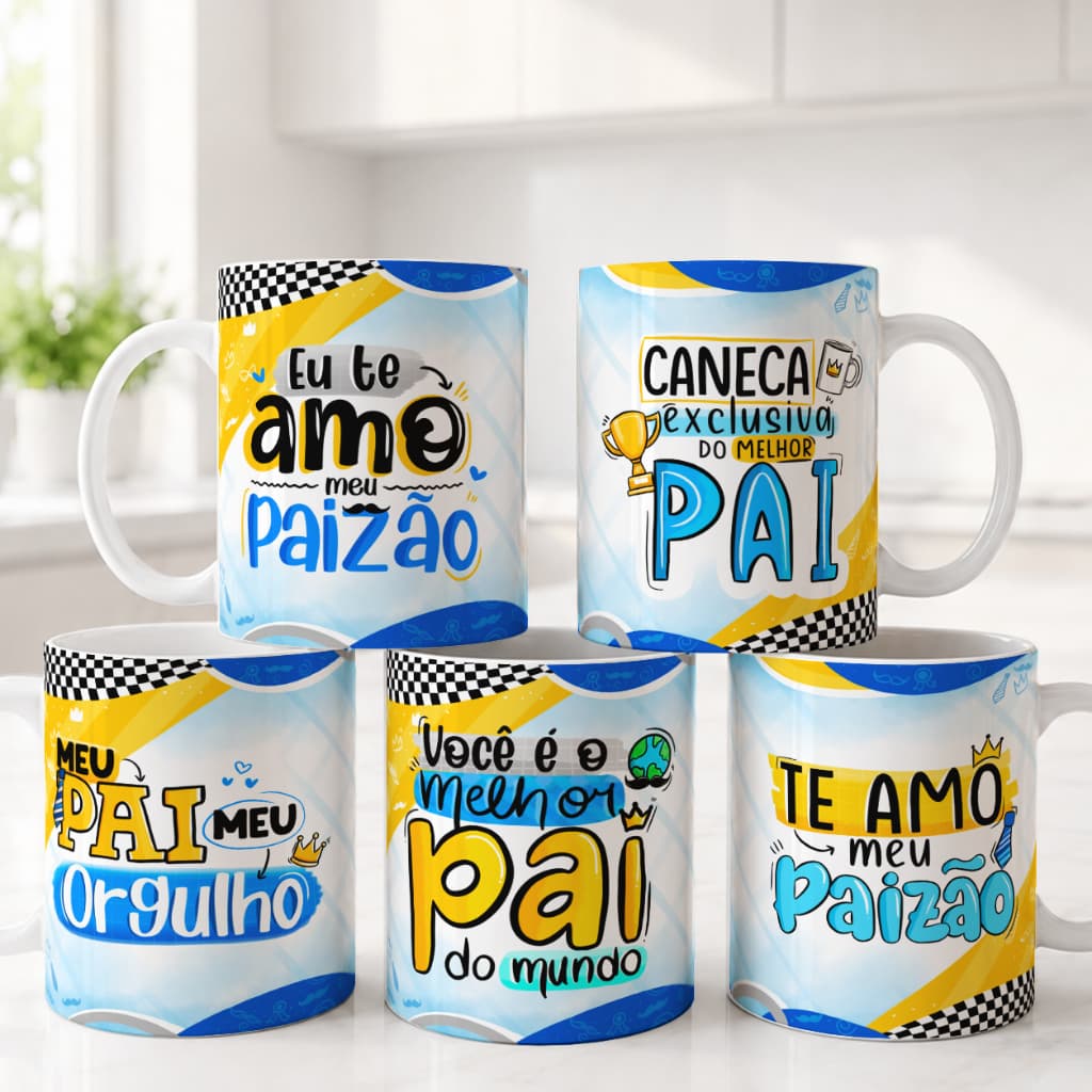 Caneca personalizada presente para homem dia dos pais xícara cerâmica 325ml