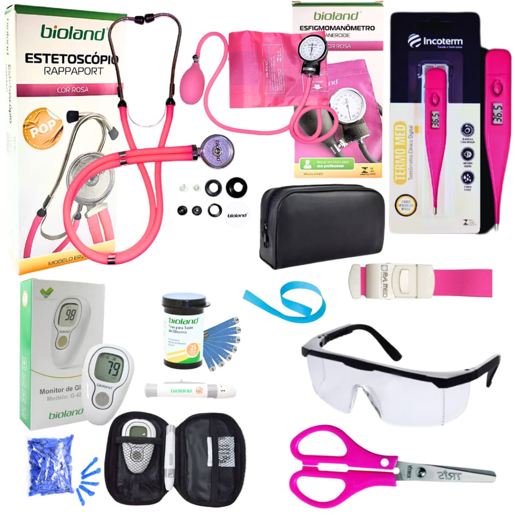 Kit de Enfermagem com Glicosimetro
