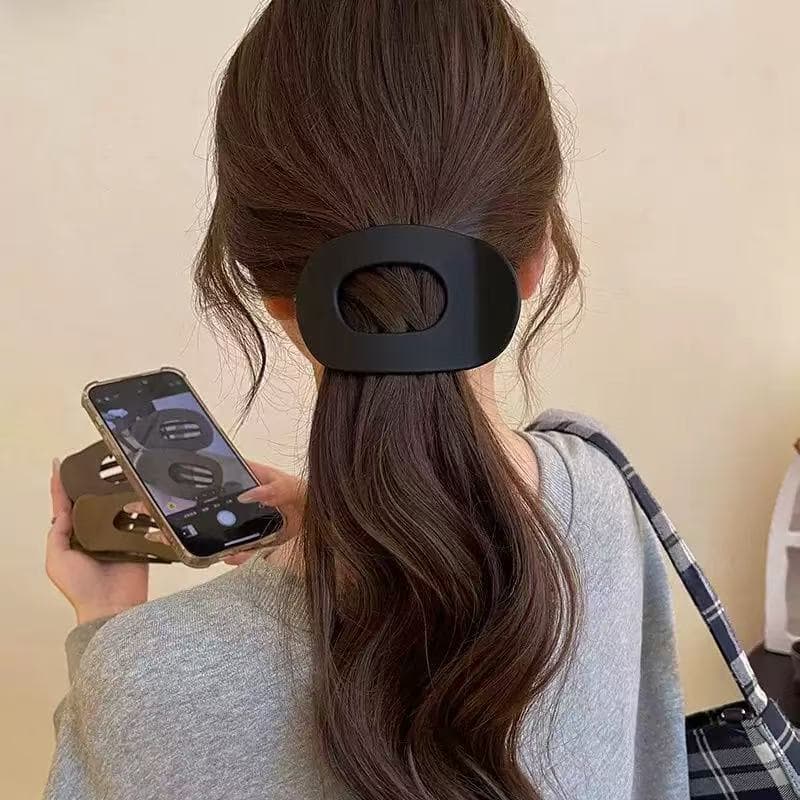 Kit de presilhas tubarão em plástico PS fosco, sem marca no cabelo, ideal para prender o cabelo na nuca
