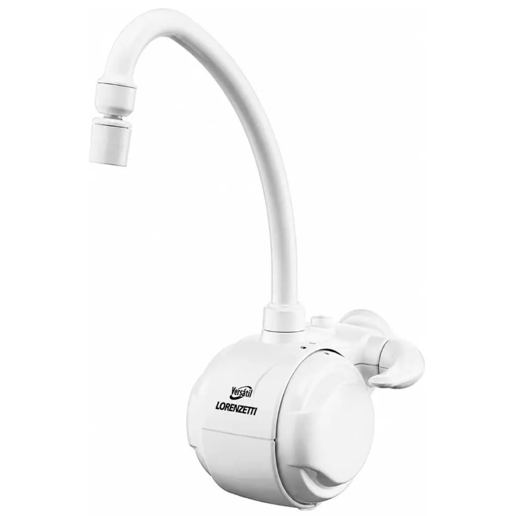 Torneira Elétrica Versátil Lorenzetti 550W 220V Parede Cozinha Branca Branco Acetinado