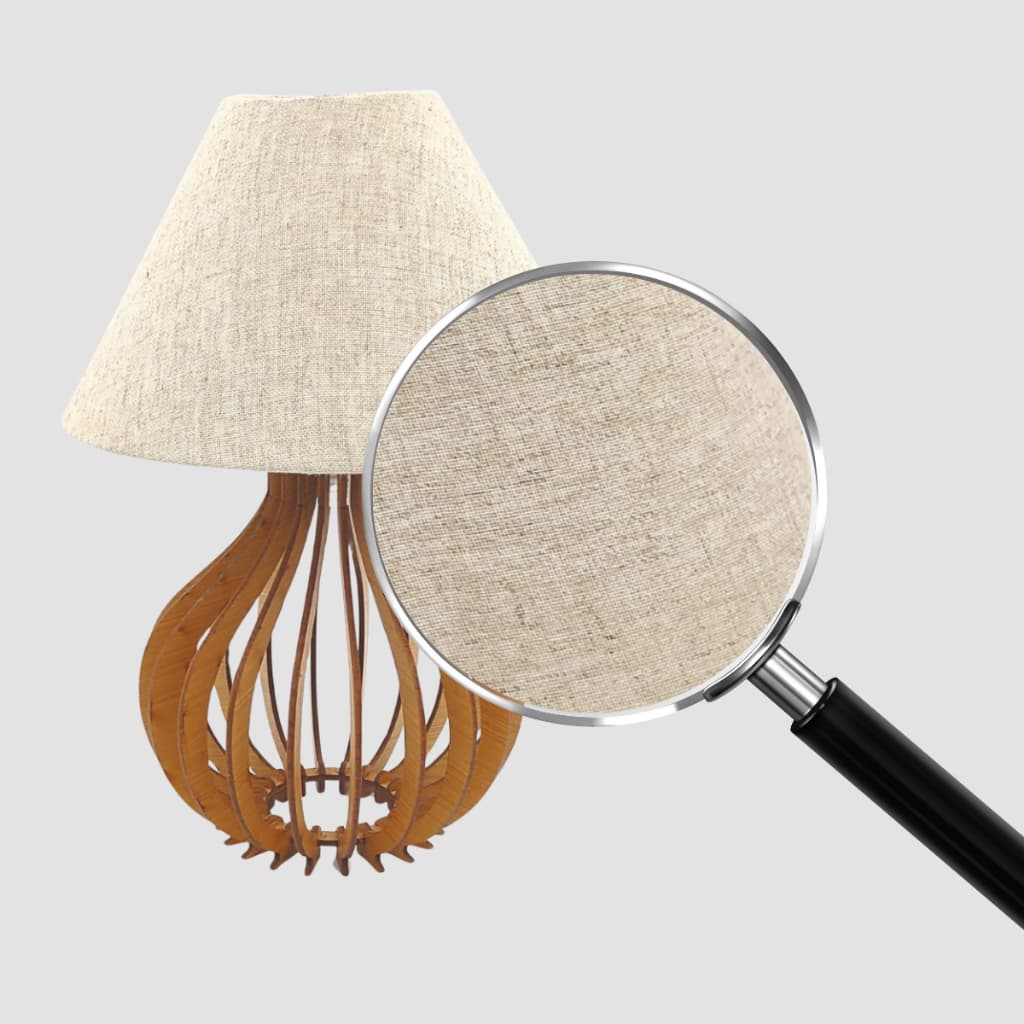 Abajur Quarto Cabeceira Decoração Luminária Cúpula Linho