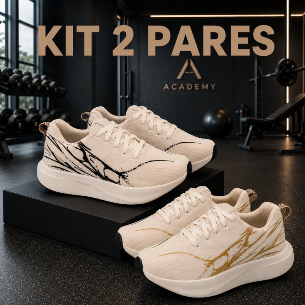 KIT 2 PARES Tênis Feminino Blogueira Macio Academia Caminhada Casual Promoção Envio Rápido Fit 34/39