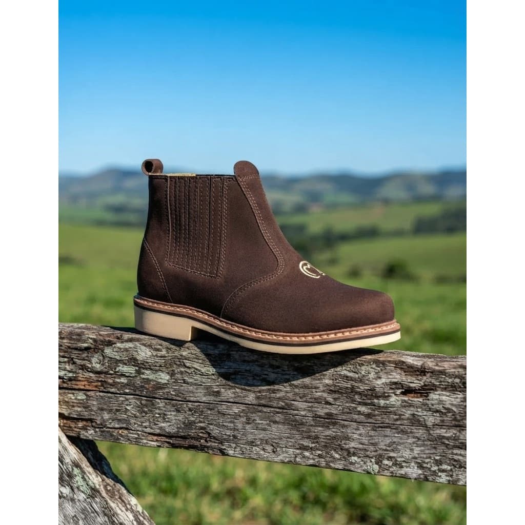 Botina Mangalarga F1000 Cor Variada Couro Bovino Country Passeio Lazer e Agro
