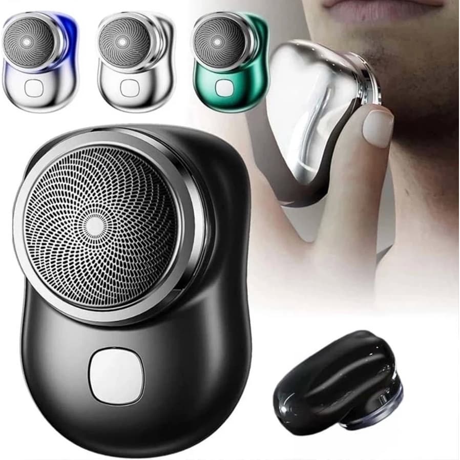 Mini Barbeador EléTrico PortáTil À Prova D'áGua TIPO-C Aparador De Barba De Bolso Promoção Dupla Finalidade Tipo Bolso